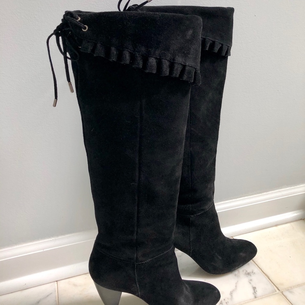 BCBG Black Sueded Boots